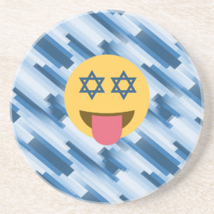 hanukkah chanukkah emoji underlägg sandsten