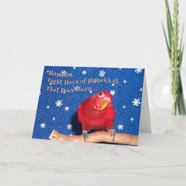 Hanukkah Chew Leksak Helgkort (Framsida)