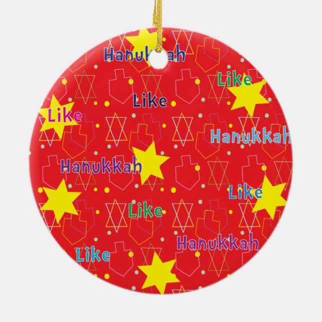 Hanukkah Circle Ornament (Baksidan)