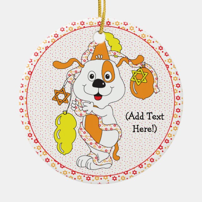 Hanukkah Circle Ornament (Framsidan)