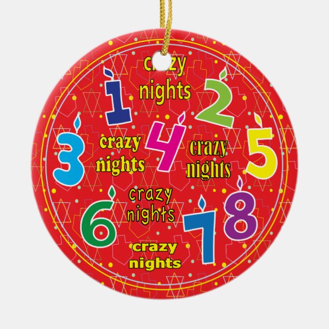 Hanukkah Circle Ornament (Framsidan)