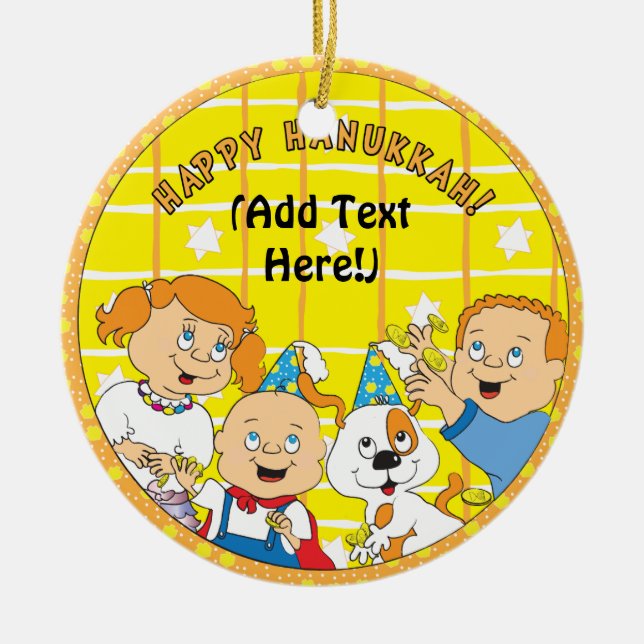 Hanukkah Circle Ornament (Framsidan)
