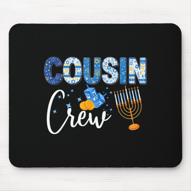 Hanukkah Cousin Crew Matching Family Christmas Paj Musmatta (Framsidan)