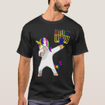 Hanukkah Dabbing Unicorn Jewnicorn Chanukah Jewish T Shirt<br><div class="desc">Hanukkah Dabbing Unicorn Jewnicorn Chanukah Jewish Julafton 1</div>