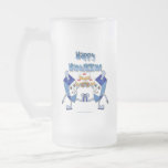 Hanukkah Dancing Dreidels och Jelly Doughnut Frostat Ölglas<br><div class="desc">Du tittar på Lee Hiller Photography Art and Design Collection of Home and Office Decor,  Apparel,  Gifts and Collectibles. Utformningen omfattar Lee Hiller Photography och Mixed Media Digital Art Collection. Du kan visa hennes naturfotografi på http://HikeOurPlanet.com/ och följa hennes vandrande blogg i Hett Vår nationalpark.</div>