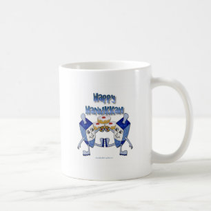 Hanukkah Dancing Dreidels och Jelly Doughnut Kaffemugg
