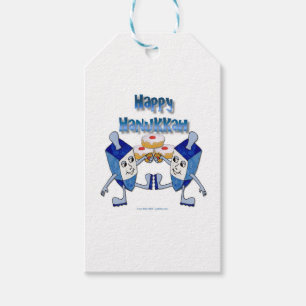 Hanukkah Dancing Dreidels och Jelly Doughnut Presentetikett