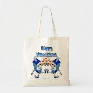 Hanukkah Dancing Dreidels och Jelly Doughnut Tygkasse