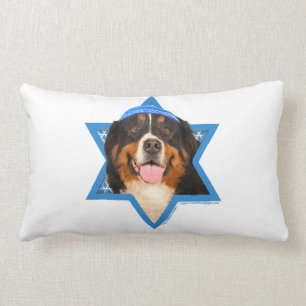 Hanukkah davidsstjärna - Bernese berghund Lumbarkudde