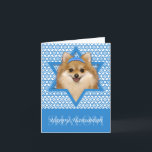 Hanukkah davidsstjärna - Pomeranian Helgkort<br><div class="desc">Vad kunde göra ordstävet lyckliga Hanukkah mer roligt än ha denna Pomeranian hund att ha på sig en Yamaka som omgavs av davidsstjärnan. Denna nyckfulla helgdagdesign ska är säker att glädja din vänner och familj såväl som annan djur älskare. Denna design är tillgänglig in över 100 Hund aveln. Om du...</div>