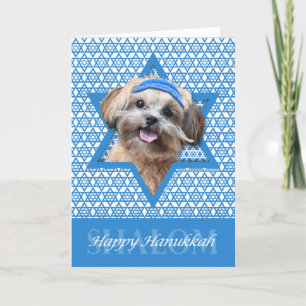 Hanukkah davidsstjärna - ShihPoo - Maggie Helgkort