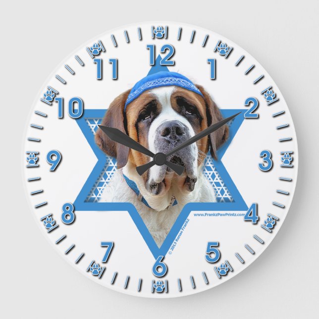 Hanukkah davidsstjärna - St Bernard Stor Klocka (Framsida)