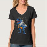 Hanukkah Dinosaur Menorasaurus t Rex Dino Chanukah T Shirt<br><div class="desc">Hanukkah Dinosaur Menorasaurus t Rex Dino Chanukah Boys 2024</div>