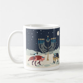 Hanukkah-djur Menorah Desert Coffee Mugg
