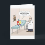 Hanukkah Dreidel Doktor Funny Greeting Card Helgkort<br><div class="desc">Vinterjulshristmas Santa snö Julhelg rolig komedi-skämt hanukkah</div>