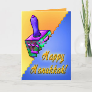 Hanukkah Dreidel (Dreidel Inside-historien) Helgkort