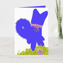 Hanukkah dreidel gelt och blue hund helgdag card