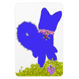 Hanukkah dreidel gelt och blue hund helgdag magnet