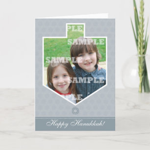 Hanukkah Dreidel inramat hälsningkort Helgkort