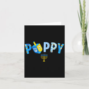 Hanukkah Dreidel Matchande Familj Fest Pyjamas Ppy Kort