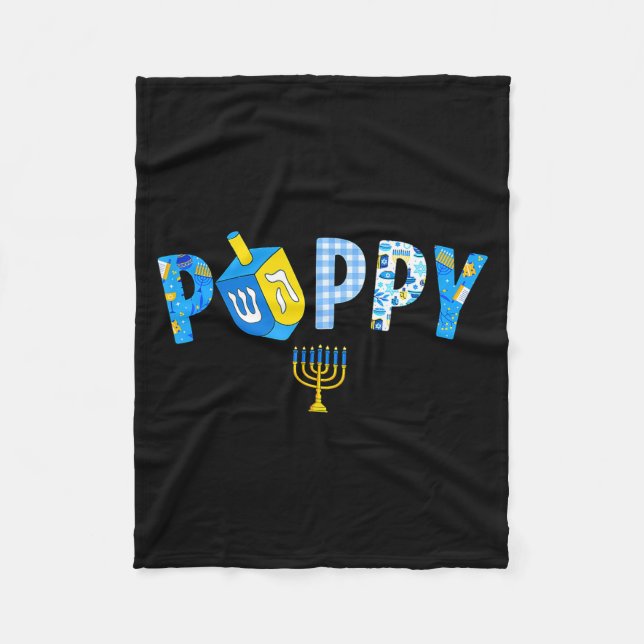 Hanukkah Dreidel Matching Family Party Pajama Ppy  Fleecefilt (Framsidan)