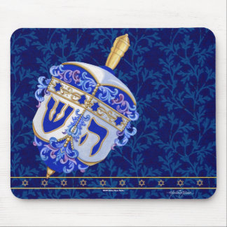 Hanukkah Dreidel Mousepad Musmatta
