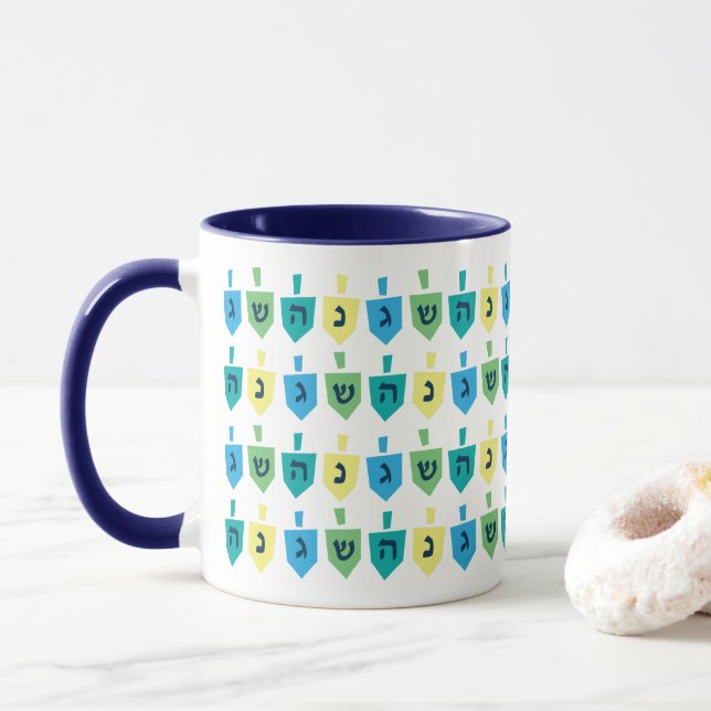 Hanukkah Dreidel Party Mug Mugg (Med munk)