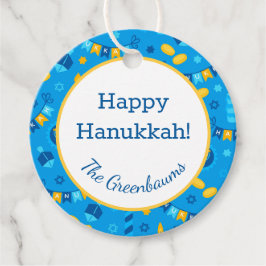 Hanukkah Dreidels Gift Märkre Gåvor Etiketter