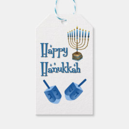 Hanukkah Dreidels Presentetikett