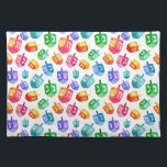 Hanukkah Dreidels Rainbow Watercolor Helgdag Bordstablett<br><div class="desc">Hanukkah Dreidels Rainbow Watercolor Helgdag Mönster. Chanukah drömmer om multifärgad av regnbåge med vattenfärg.</div>
