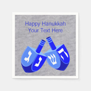Hanukkah drömidels i blåfet och ljust Party Pappersservett