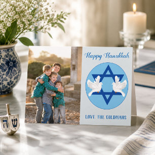 Hanukkah-duv Fredshälsningar