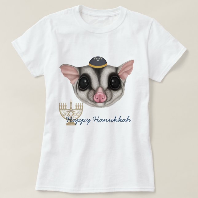 Hanukkah Edition Sugar Glider T Shirt (Design framsida)