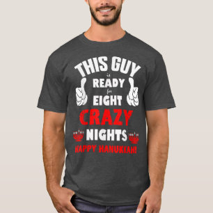 Hanukkah Eight Crazy Nights roligt T Shirt