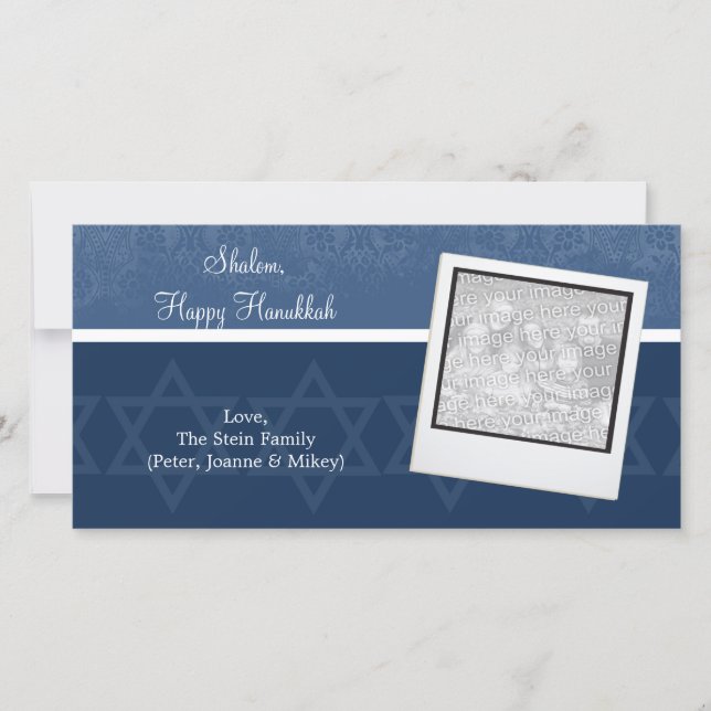 Hanukkah Elegance Photo Cards Julkort (Framsida)