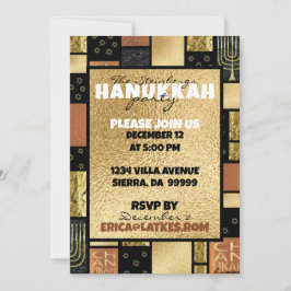 Hanukkah Elegant Montage Inbjudningar