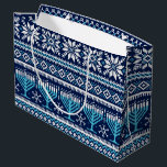 Hanukkah Fair Isle Faux Sticka Sweater<br><div class="desc">Upplev helgdagarna genom att bagatellisera dina gåvor i den här snygga svettaren inspirerade designen som innehåller snöflingor och menorahs.</div>