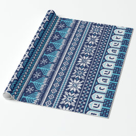 Hanukkah Fair Isle Faux Sticka Sweater Presentpapper