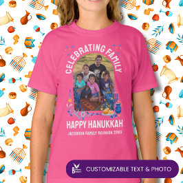HANUKKAH FAMILY REUNION Anpassade Kids Photo T Shirt