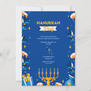 Hanukkah-fest Invitationer Inbjudningar
