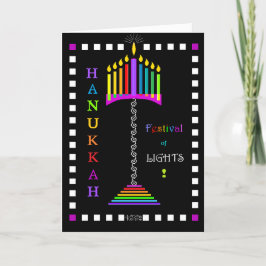 Hanukkah, festival för Ljus-kortet Kort