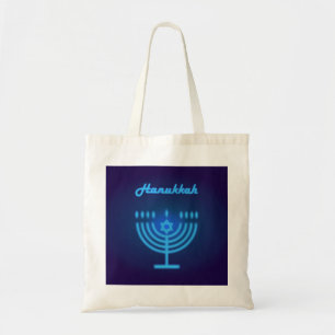 Hanukkah Festival Menorah Logotyp Tygkasse