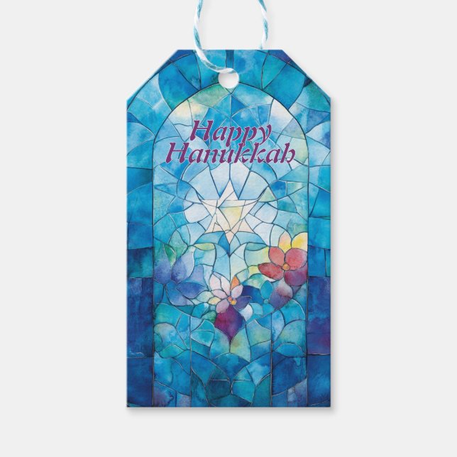 Hanukkah Festival of Ljus Delight Presentetikett (Framsidan)