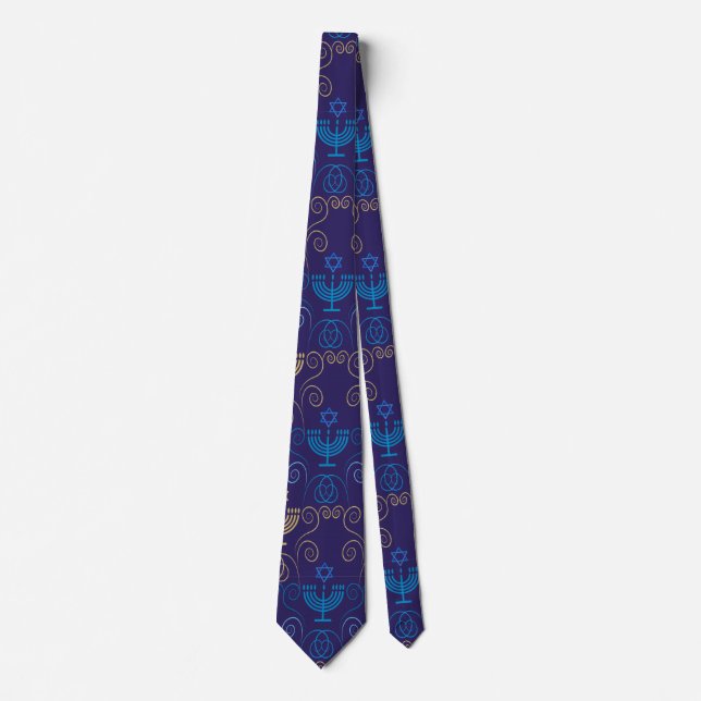 Hanukkah Festival Party Helgdag Menorah Doodle Slips (Framsida)