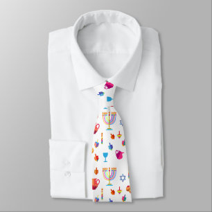 Hanukkah Festival Party Trendig Blue Doodle Mönst Slips