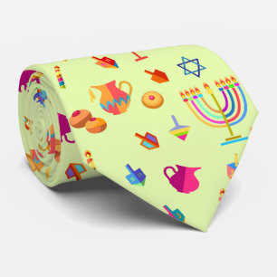 Hanukkah Festival Party Trendig Doodle Mönster Slips