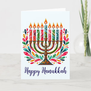 Hanukkah-festivalen i Ljus Helgkort
