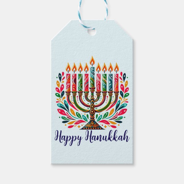 Hanukkah-festivalen i Ljus Presentetikett (Framsidan)