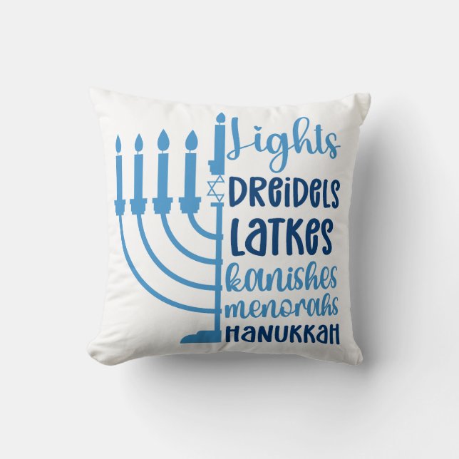 Hanukkah Festive Design Decor Kudde (Framsida)