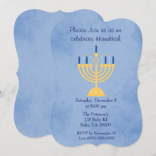 Hanukkah-festlighetsfest Inbjudningar